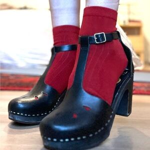 Swedish Hasbeens T-Strap Heels